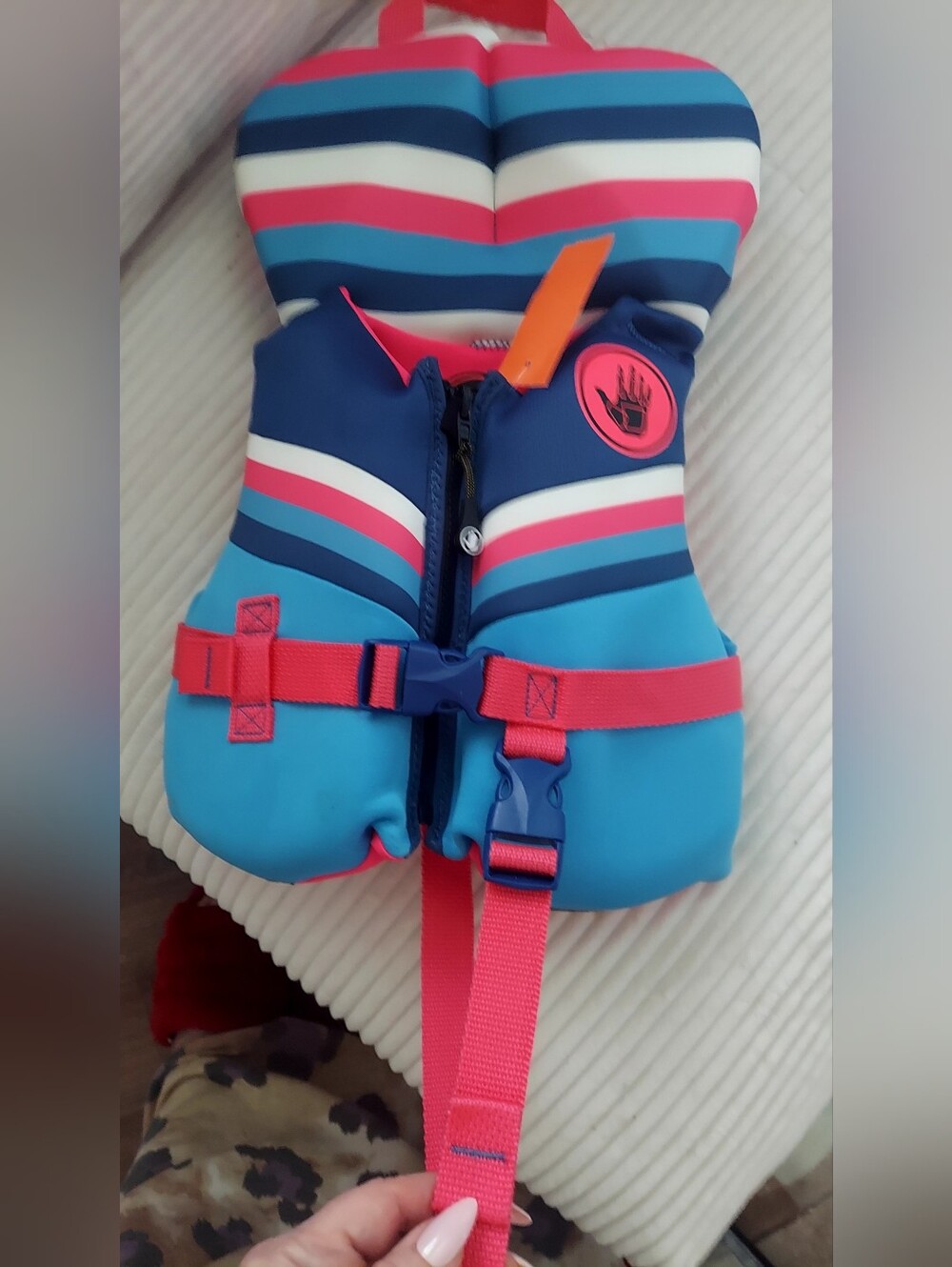 Body Glove Kids  Stripe Swim Vest with Safety Buckle Upto 30lbs